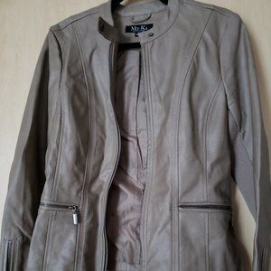Mo-Ka Taupe Motorcycle Jacket